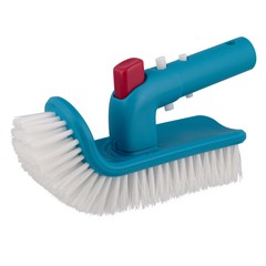 Pool Step & Corner Cleaning Brush with Adjustable Handle Rotation, Spa, Hot Tub