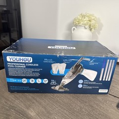 Cordless Handheld Pool Vacuum, 18.5GPM, Detachable Poll, 2x 2L Filters Bags
