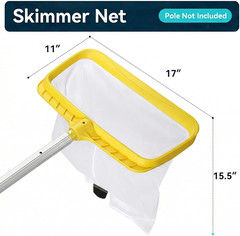 Professional Pool Skimmer Net – Heavy Duty Leaf Rake for Pools
