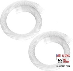 1-1/4 Inch x 3ft Replacement Pool Hose for Summer Waves Pool Skimmer – 2 Pack