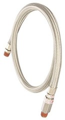 92805 Braided Leader Hose 36in. 36&Prime; With Check Valve Silver 1/4&Prime; M to 1/4&Prime; M