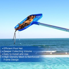Pool Net – Pool Skimmer Net with 5 Section Detachable Poles, 22.2 »- 59.1 », …