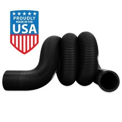 RV 20-Foot Sewer Hose 3-Inch Opening, 12 Mil of HTS Vinyl, Black (39615)