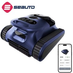 New Seauto SAT30 Pool Vacuum Robot 3 Modes Cleaner w/ Walls Cleaning APP Control