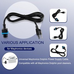 Power Cord 58984402LF for Maytronics Dolphin Pool Cleaners Power Supply Devices