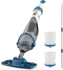Cordless Pool Vacuum Cleaner 18.5GPM Rechargeable Above Ground Inground