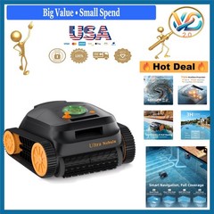 Ultra Nebula Cordless Pool Vacuum Robot 5580 GPH 180 Min Runtime Black