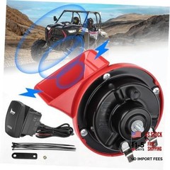 UTV ATV Horn Kit with Rocker Switch, 12V Upgraded 105DB Universal Loud SXS
