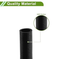 3/4&Prime; Fuel Line Kit 5ft Vacuum Hose Automotive Fuel Hose with 5 Clamps 0.75 Inch