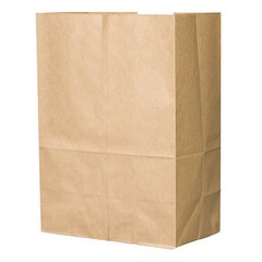Manufacturer Varies Shopping Bag Flat Bottom 1/6 BBL, Brown Pk400 80080