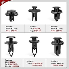 Car Retainer For GM Ford Toyota Honda Chrysler – 120 Clips 6.3mm 8mm 9mm 10mm