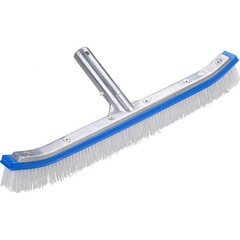 Deluxe Curved Aluminum 18&Prime; Wall Brush for Swimming Pool Walls and Floor