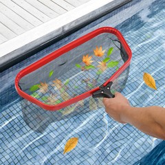 19&Prime; Swimming Pool Leaf Skimmer Net, Heavy Duty Aluminum Frame, Fast Cleaning