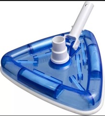 HydroTools by Swimline 8145 Clear Weighted Triangle Swimming Pool Vacuum Head