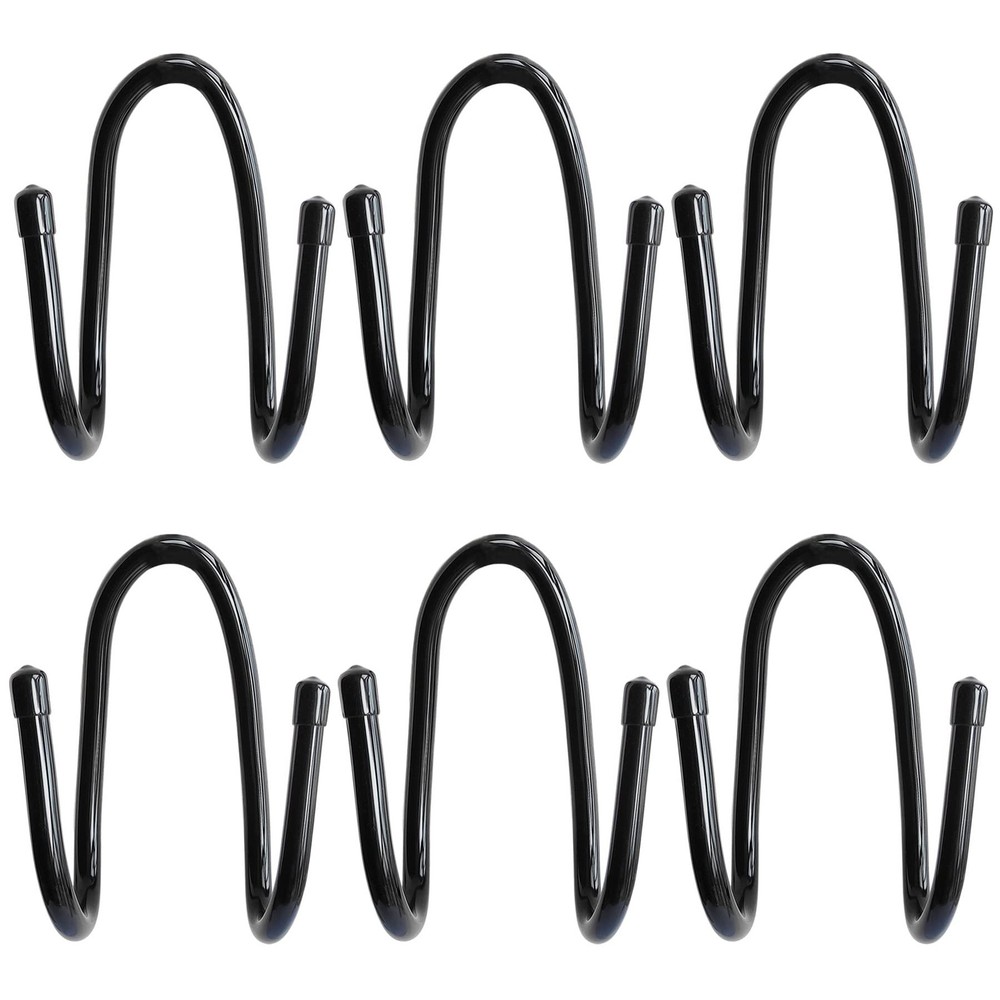 6PCS Chain Link Fence Hooks for Rakes, Poles, Nets, Brushes, and Hoses