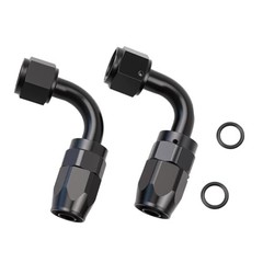 90 Degree Aluminum Swivel Hose End Fitting for Braided CPE Fuel 8AN 90Degree
