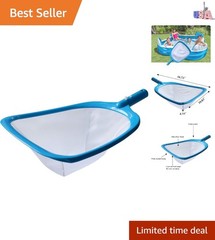 Efficient Pool & Spa Leaf Skimmer with Wide Mouth Design for Easy Cleanup