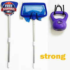 Non Rust Pool Pole Hangers – Ideal Pool Fence or Wall Mount Storage Hooks for Po