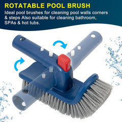 Deluxe Swimming Pool Cleaning Kit Including Pool Skimmer Net with Rubber Edge, 1