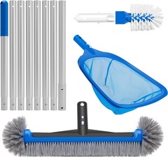 4-in-1 Deluxe Pool Cleaning kit Pool Cleaning Tools W/ 10Ft Adjustable Pole