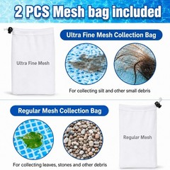 Effortless Cleaning Pool Vacuum – Non-Electric Design with 2 Bag Options