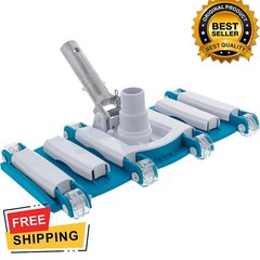 14&Prime; Manual Pool Vacuum Head Weighted Flexible Swivel 1.25&Prime; 1.5&Prime; Hose