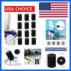 12 Pack Pool Cleaner Sweep Hose Tail Scrubbers, Tail Scrubber Replacement, Fi…