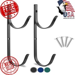 UNCO Black Pool Pole Hanger 2 Pack