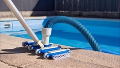 Flexible 18FT Pool Vacuum Hose 1.5&Prime; Diameter with Swivel Cuff – Heavy Duty Clean
