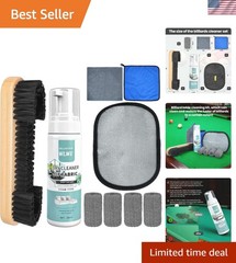 Gentle Billiard Cleaning Kit: Foam Spray & Ergonomic Brushes for Pristine Tables