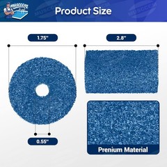 For Polaris Pool Cleaner Parts, 12 Pack Sweep Hose Tail Scrubbers Replacement fo