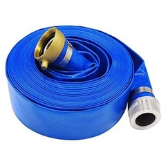 3&Prime; x 100&prime; PVC Backwash and Discharge Hose for Swimming 3 in x 100 ft Blue