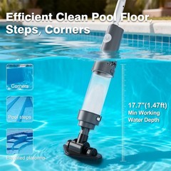 Handheld Spa Hot Tub Vacuum, Cordless Small Above Ground Pool Vacuum Cleaner …