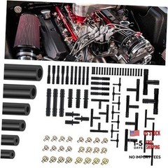 6PCS 5Ft Silicone Vacuum Hose Automotive Set – Vacuum Lines Kit – Black