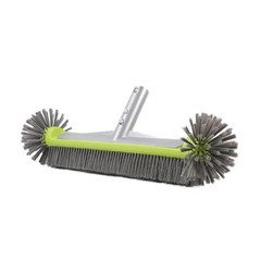 17.5&Prime; Heavy Duty Aluminum Pool Brush Head with 7 Rows Nylon Bristles for Pool Wa