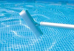 Intex Deluxe Pool Vacuum Maintenance Kit with Curved Wall Brush and Pole