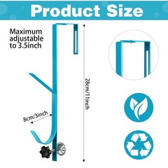 2 Pack Pool Fence Hooks Equipment Above Ground Swimming Accessories Adjustabl…