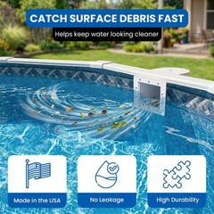 Jed Pool Tools Above Ground Pool Skimmer – Made In Usa Square Mouth