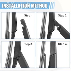 Rear Windshield Wiper Blade Arm Set Back Wiper Assembly Replacement Fit for