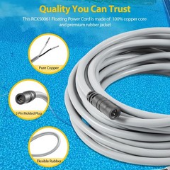 RCX50061 Floating Power Cord Assembly for Hayward SharkVAC XL/TigerShark/Plus/QC