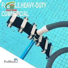 ProMotus 19&Prime;Commercial Weighted Pool Vacuum Head , Heavy-Duty black & white