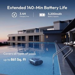 Bubot 700 Pool Cleaner Robot, Cordless Pool Vacuum with Superior Suction