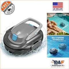 Robotic Pool Cleaner S7: Quick Clean for Up to 1076 sq.ft with Dual Filtration