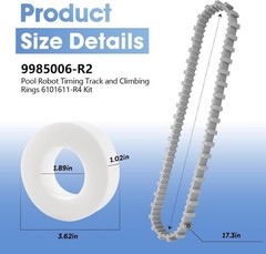 Pool Cleaner Replacement Parts – 9985006-R2 Track and Climbing Rings 6101611-R4