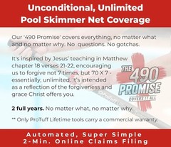 ProTuff 17&Prime; Silt Net Pool Skimmer – 2 Year Unconditional Free Replacement