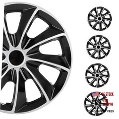 Snap On Hubcap Rim 16 inch Auto Tire Replacement Exterior Cap OEM 16in black