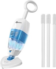 (2025 Upgrade) Cordless Rechargeable Pool Vacuum with 1548GPH Drak Blue