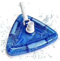 16&Prime; Weighted Pool Vacuum Head, Pool Cleaners Vacuum Head with Nylon Side Bris…