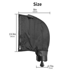 Black Nylon Mesh Pool Cleaner Bags,All Purpose Filter Bag K13 K16 with Zipper…