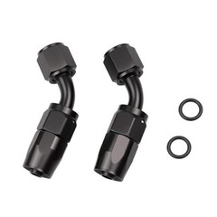 45 Degree Aluminum Swivel Hose End Fitting for Braided CPE Fuel 4AN 45Degree